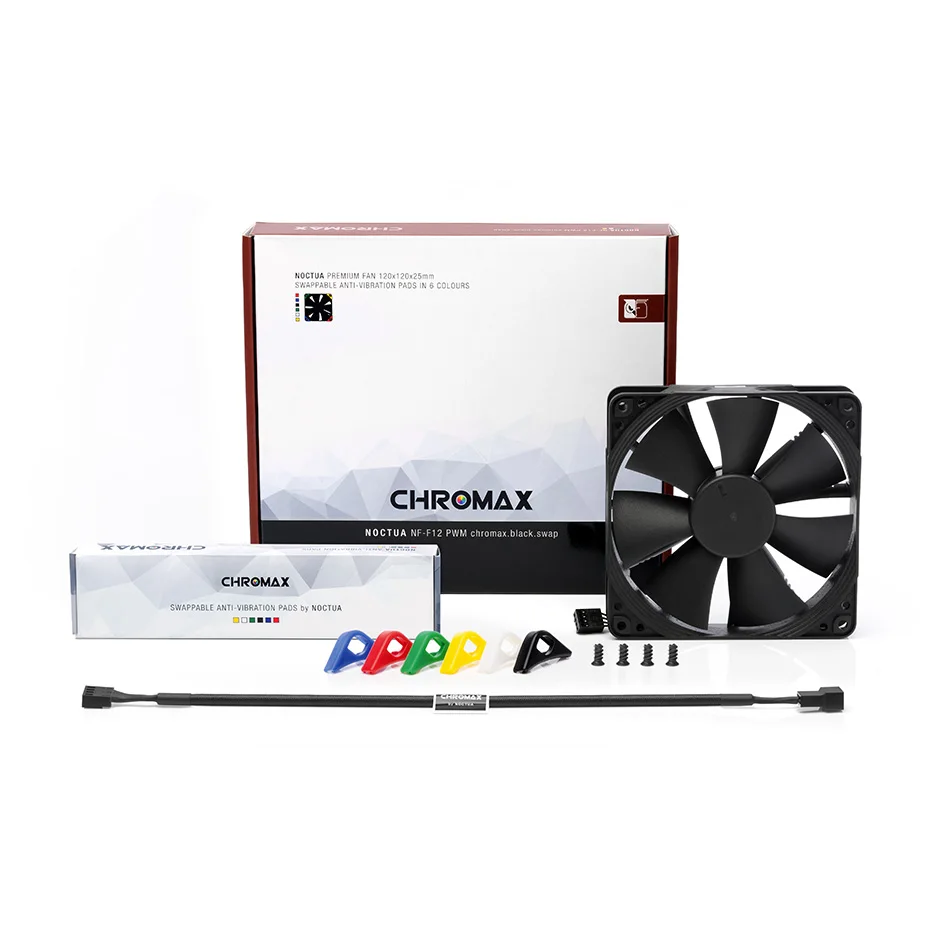 Noctua NF-F12 PWM chromax. Черного цвета. Подкачки (12 см); Охлаждающего вентилятора компьютера 1500PWM 4PIN Процессор кулер вентилятор охлаждения (art.: 3920b5791ea2f) - 3920b5791ea2f