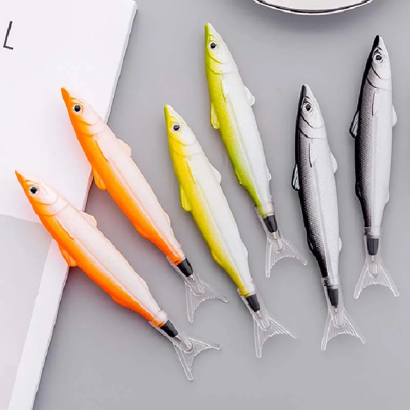 

1Pc Ocean Fish Black Ink Ballpoint Pen Creative Cartoon Funny School Office Supplies Student Writing Tools Korea Cute Stationery