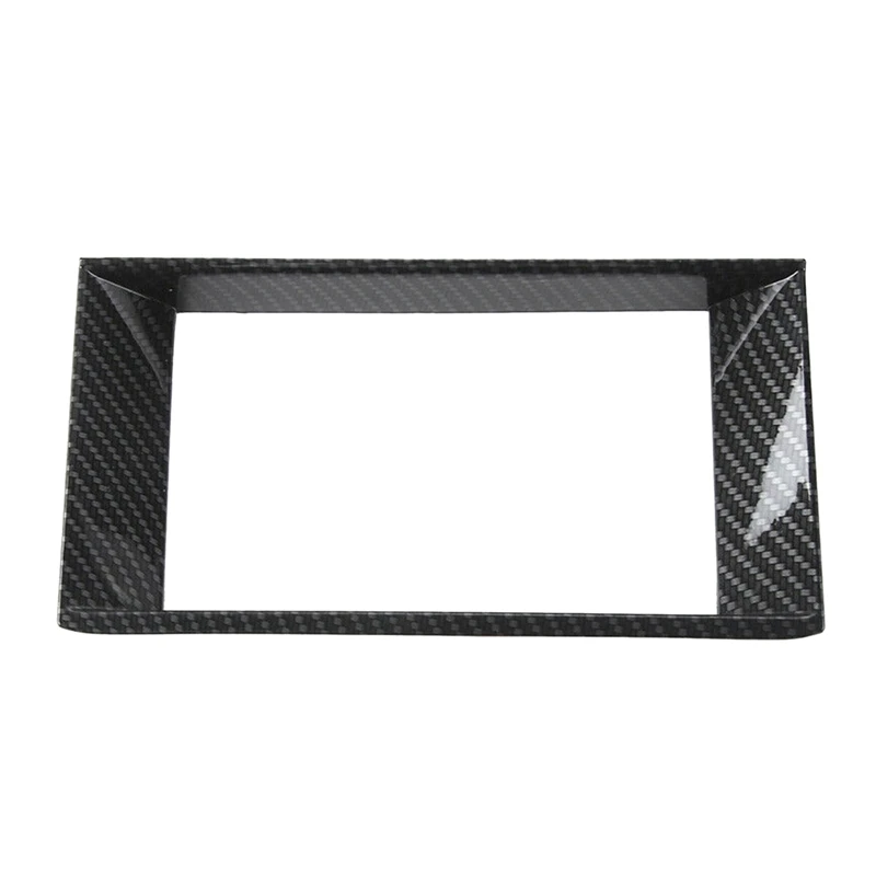 

Central Control Display Carbon Fiber Sticker Dashboard GPS Navigation Panel Frame Trim for Ford Mustang 2015-2020