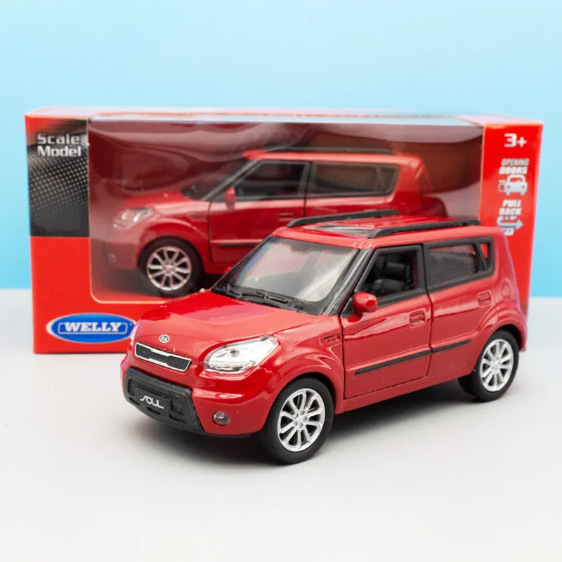 Модель автомобиля Welly литая под давлением масштаб 1:36 KIA Soul модель металлическая