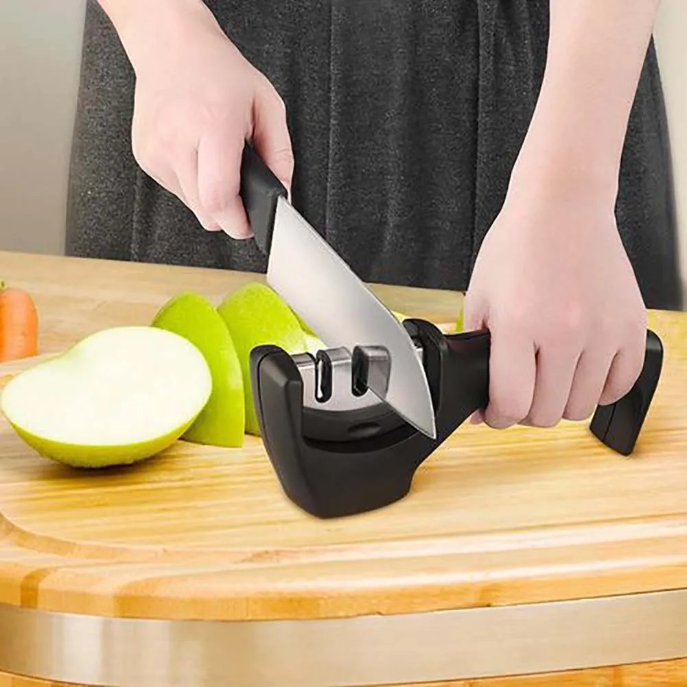 3-ступенчатая точилка для кухонных ножей профессиональный точильный камень