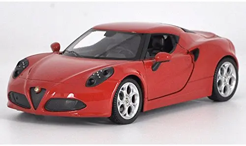 Welly 1:24 Alfa Romeo 4C литая под давлением Модель гоночного автомобиля в коробке - Цвет: Красный