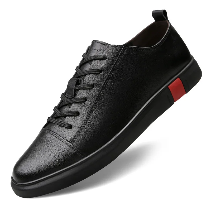 

Men Shoes Spring Autumn Casual imitation leather Flat Shoes Lace-up Low Top Male Sneakers tenis masculino adulto shoes G10-69