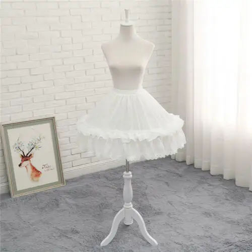 Женские юбки в стиле &quotЛолита&quot черная готическая юбка-подъюбник кринолина для