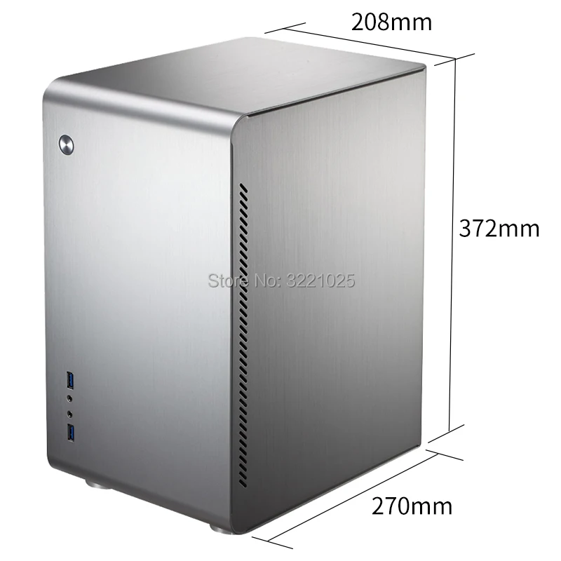 Jonsbo U3 HTPC MATX мини чехол алюминиевый чехол для компьютера 260 мм Длинный дисплей карта 3," HDD ATX PSU USB3.0* 2 домашний кинотеатр компьютер
