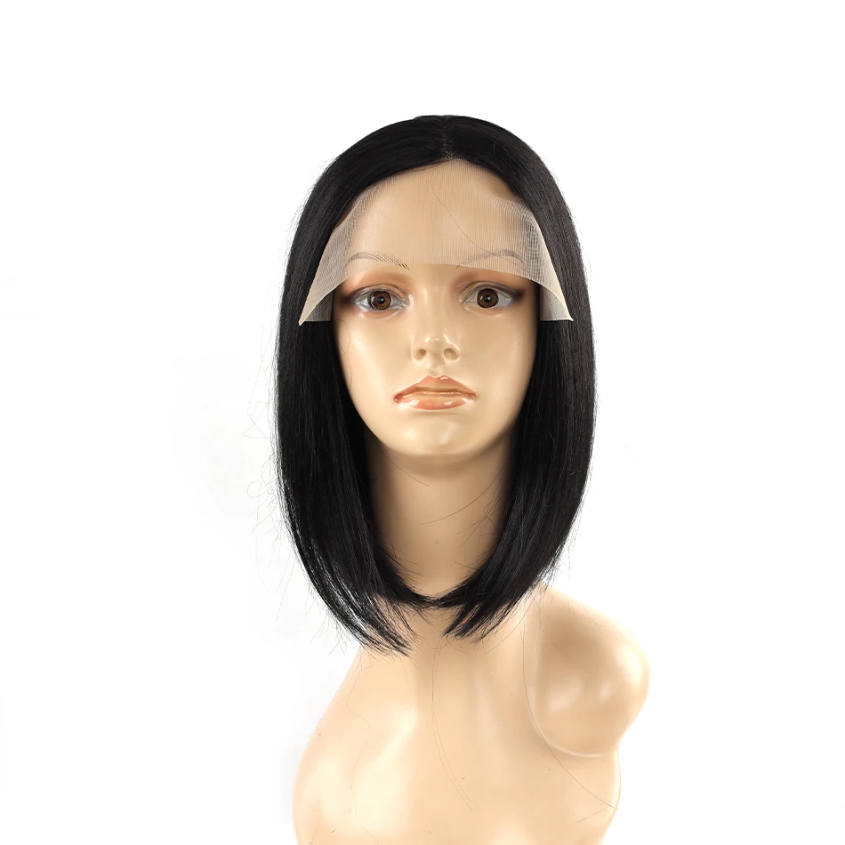 

Short Straight Bob Synthetic Wigs HairStyle Lace Natural Part Bob Wig 14 Inch Short Synthetic Bob Wigs Daily Wigs For Women Wigs