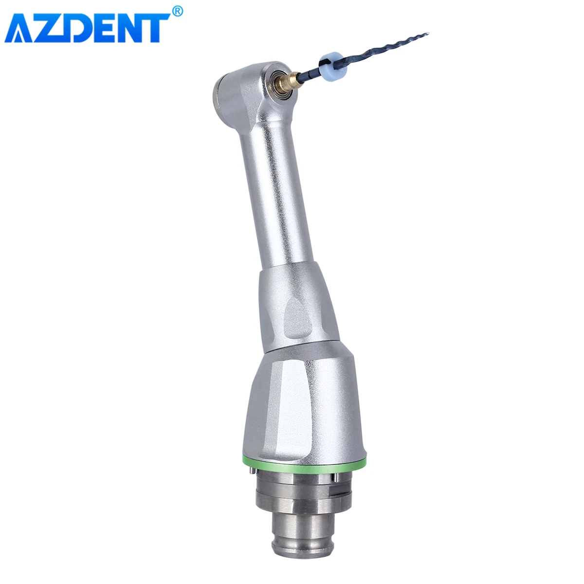 

AZDENT Dental 16:1 Reduction Contra Angle Head Push Button for Endodontic Treatment Low Speed Handpiece