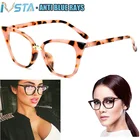 IVSTA оправа для очков кошачий глаз для женщин Рецептурные очки для близорукости винтажные фиолетовые Цветочные женские модные очки с защитой от сисветильник