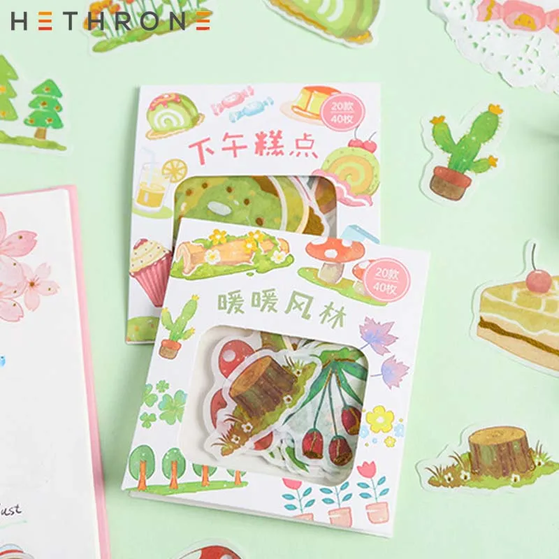 Наклейка hetron 40 шт./коркор. с рисунком милой маленькой девочки и улыбкой наклейка