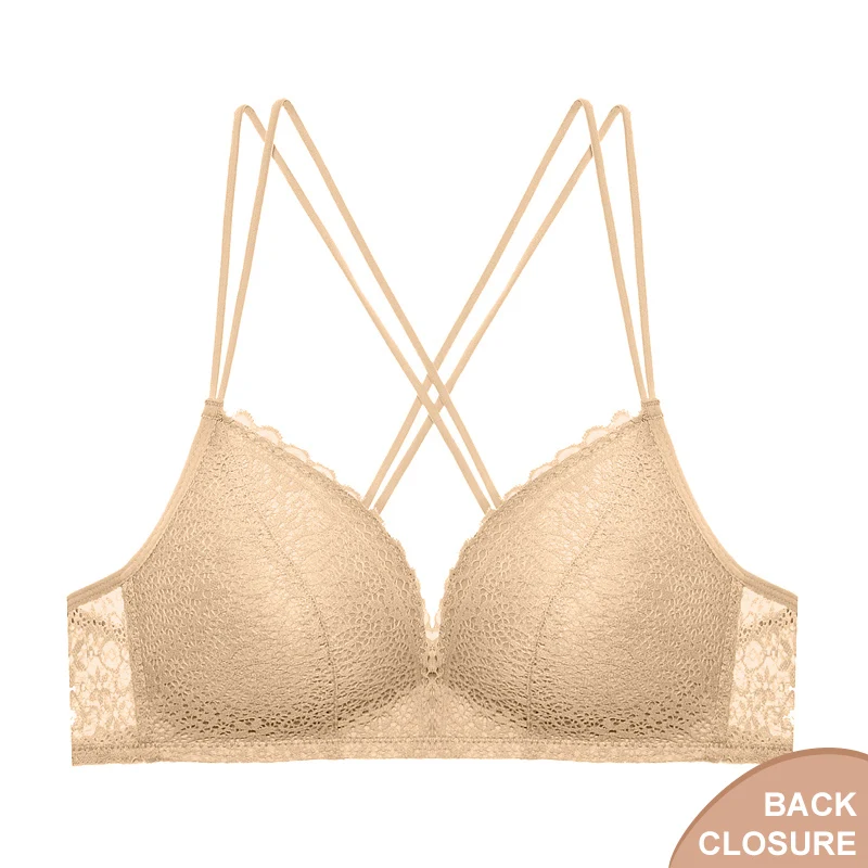 Skin bra Perfering бюстгальтер-Пушап для женщин кружевное беспроводное женское белье женское нижнее белье Бралетт Бесшовный Бюстгальтер BH сексуальный белый черный бюстгальтер - Цвет: Skin bra
