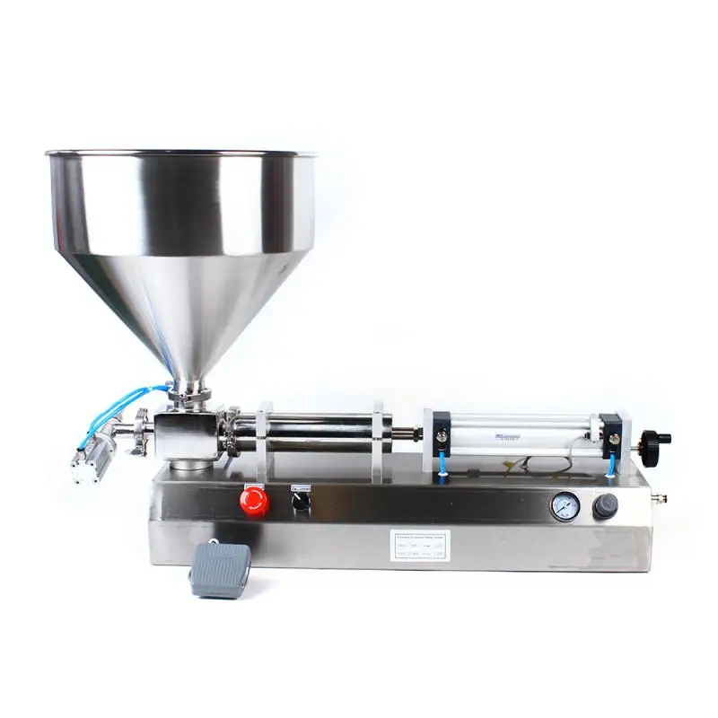 

Paste Liquid Filling Machine 5-5000ml Cream Shampoo Pneumatic Piston Filler Cosmetic Toothpaste oil honey pack filling machine