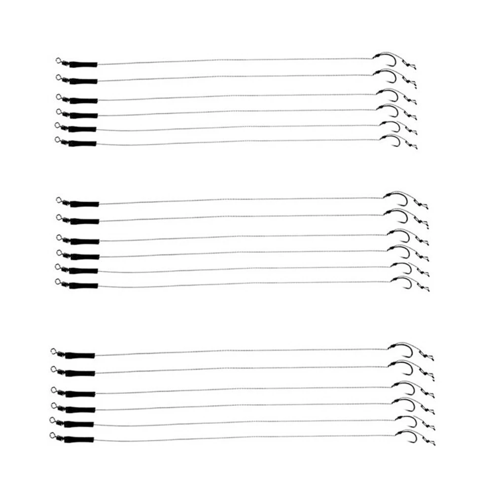 18 шт. рыболовные крючки для рыбалки снасти волос разные плетеные нити ручная