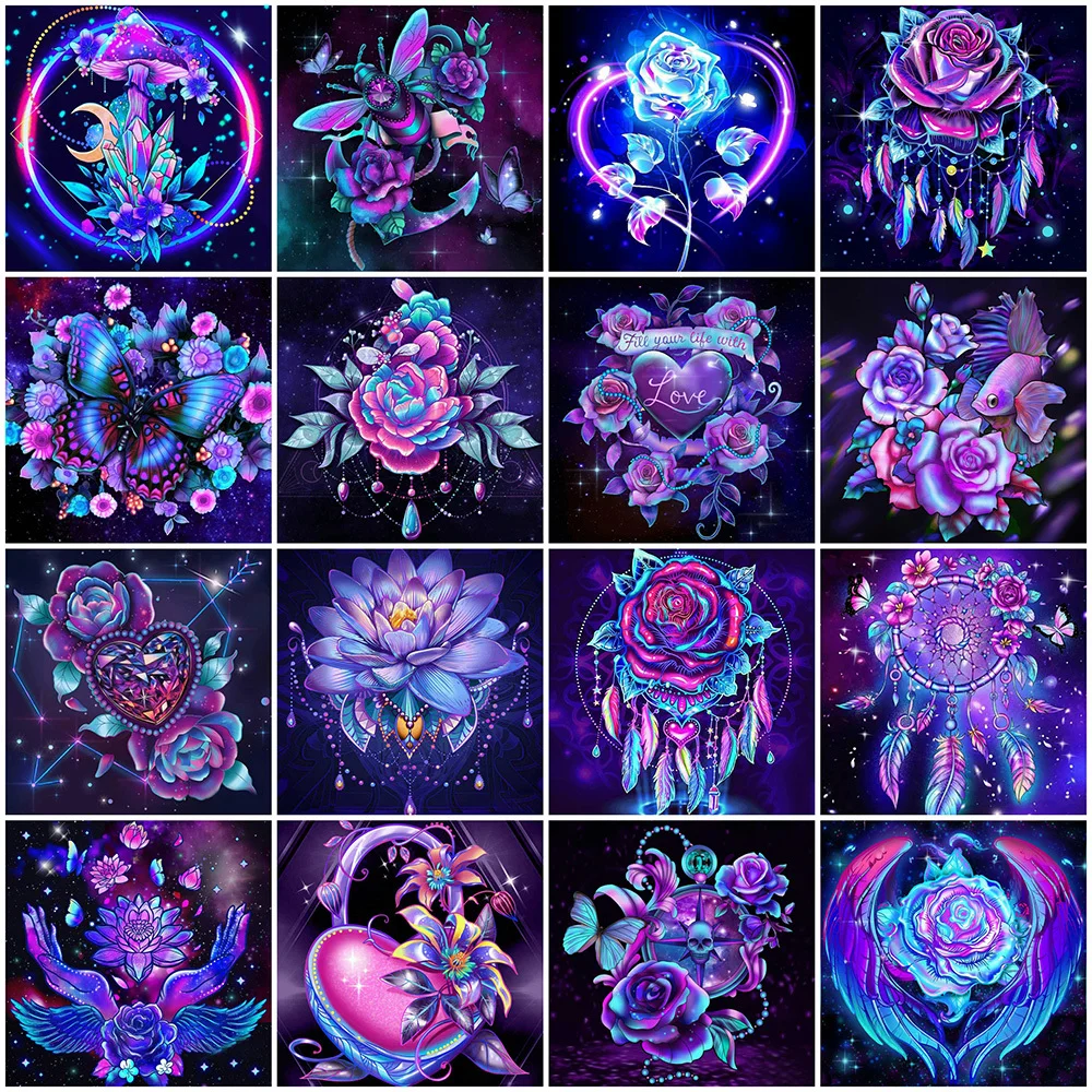 

ZOOYA 5D DIY Diamond Embroidery Flower Rhinestone Mosaic Sale Diamond Painting Butterfly Cross Stitch Rose Home Decoration