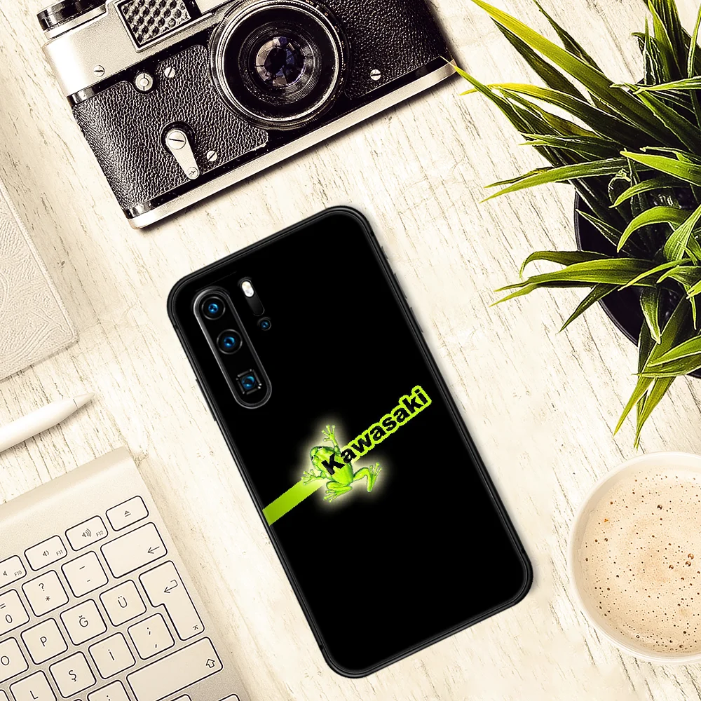 

Japan brand Kawasaki Phone Case For Huawei P Mate 10 20 30 40 Lite Pro smart Z 2019 nova 5t black Funda Pretty Etui 3D Back