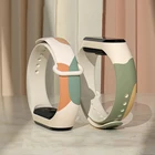 Цветной ремешок для Xiaomi Mi band 6 5 4 3 силиконовый браслет сменный ремешок для Xiaomi Mi Band 6 аксессуары для браслетов
