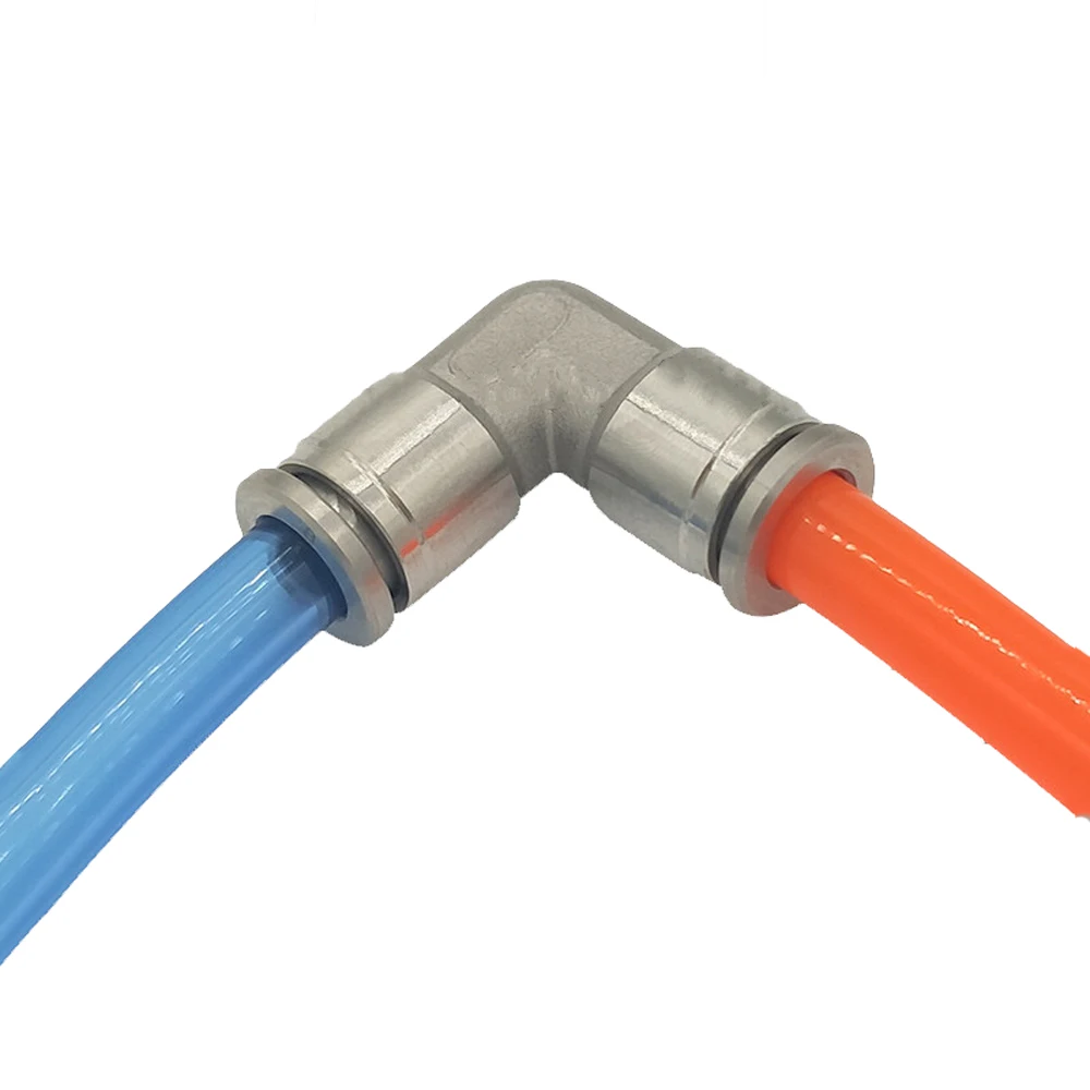 

4/6/8/10/12/14/16mm Elbow 90 Degree Pneumatic 304 Stainless Steel Push In Quick Connector Release Air Fitting