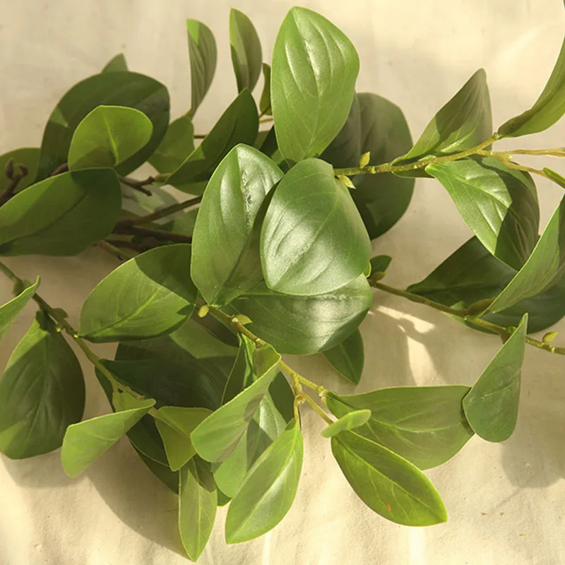 89 см латексное растение Watercress миланские листья искусственный цветок Декор для
