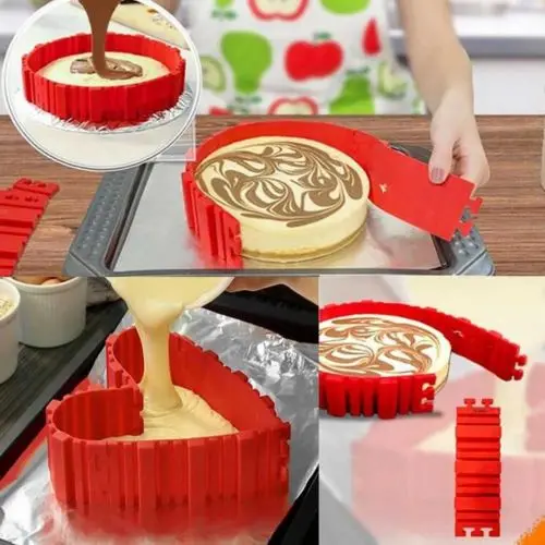 

Faroot Kitchen 4 PCs Silicone Cake Heart shape Mold Diy Cake Mould Baking Tools Food Grade Silicone