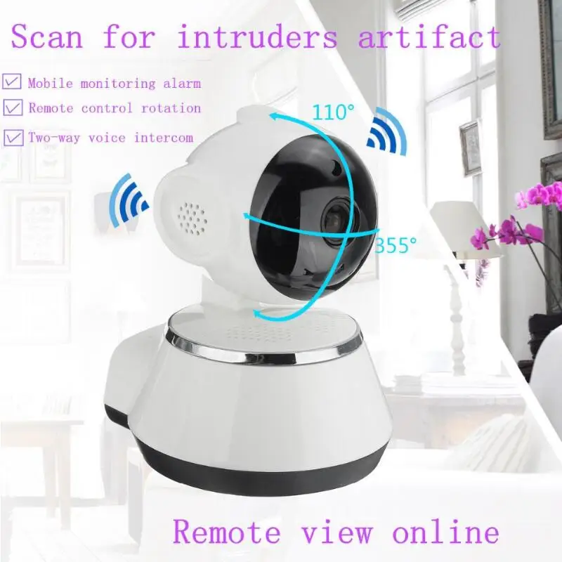 Домашняя ip-камера безопасности Беспроводная смарт-камера с Wi-Fi аудио запись наблюдения детский монитор HD мини CCTV камера 720p