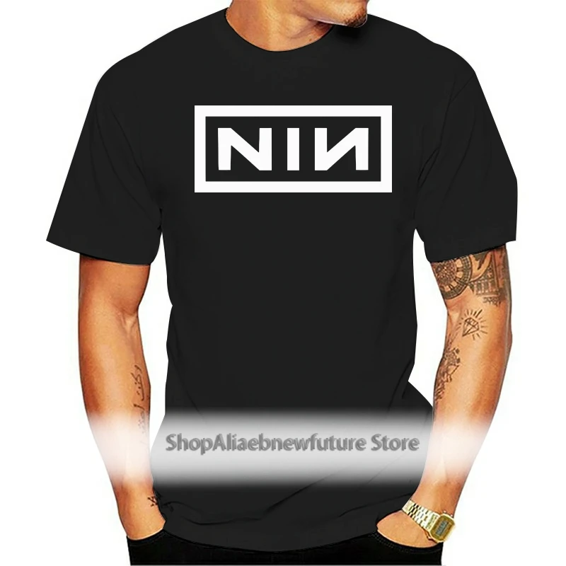 

Nine Inch Nails New Black T-shirt NIN KMFDM Deftones Cartoon Print Short Sleeve T Shirts
