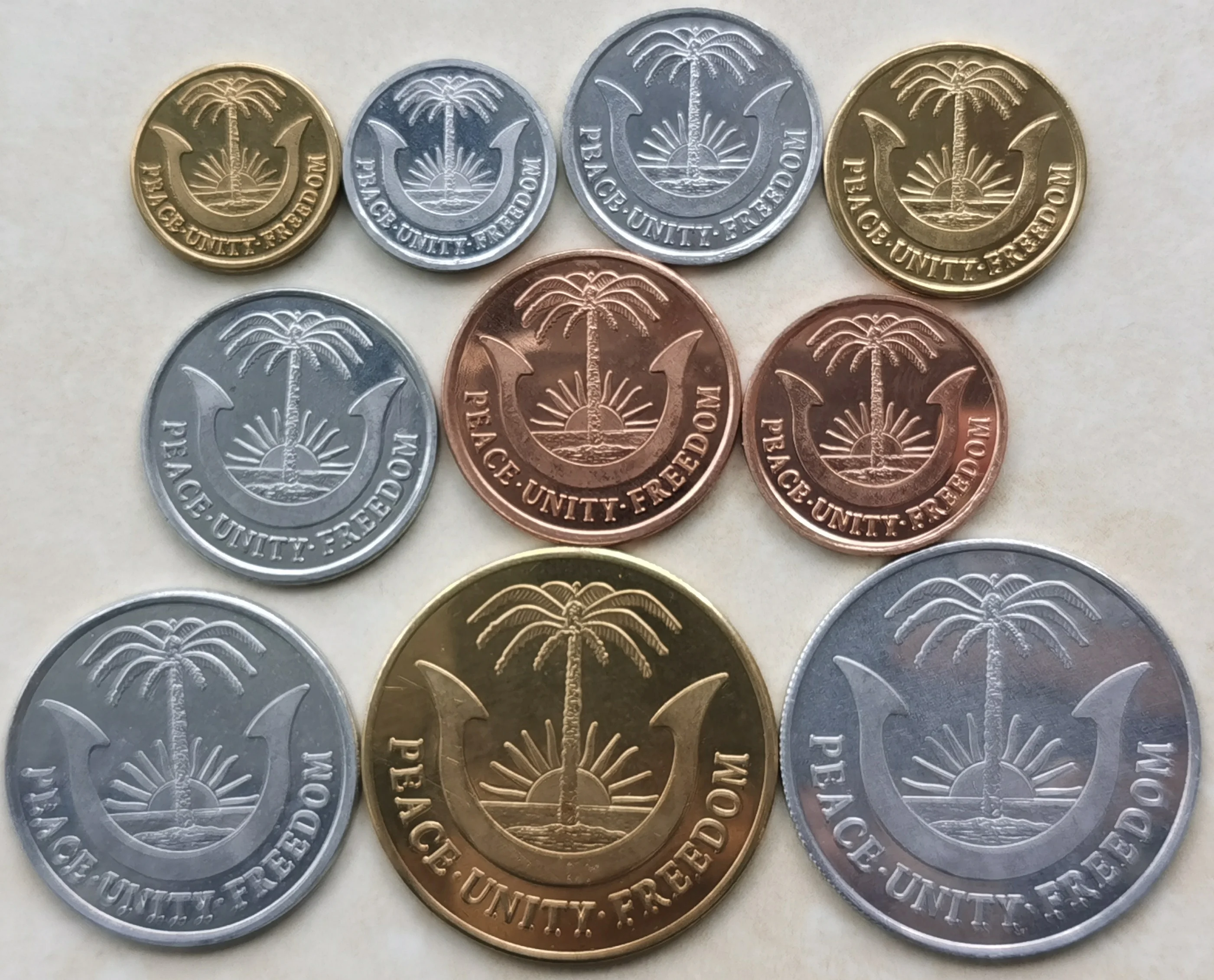 

Biafra 2017 Animal Coins Set of 10 Large Sets, Bank 50th Anniversary Commemorative Coins