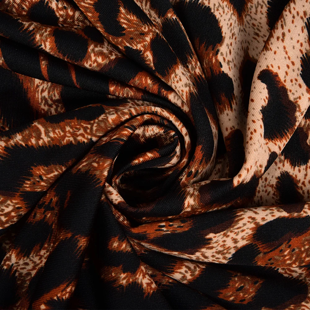 

5XL Plus Size Women Lace Leopard Print Nightwear Perspective Nightdress Sexy Lingerie Ladies Seamless Sleepwear Homewear D30