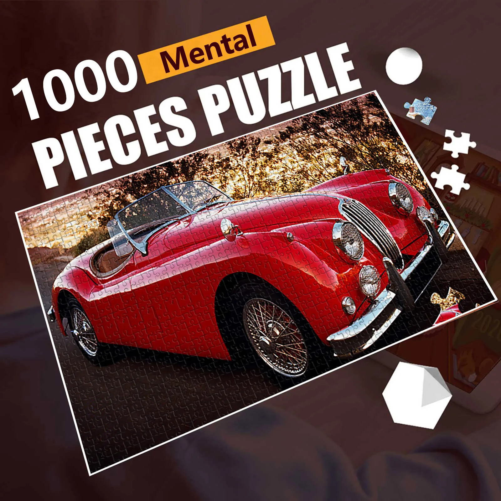 

HIINST 1000pcs Sports Car Picture Jigsaw Puzzle Toys Kid Educational Toy Adult Building Block Game Drop Ship New