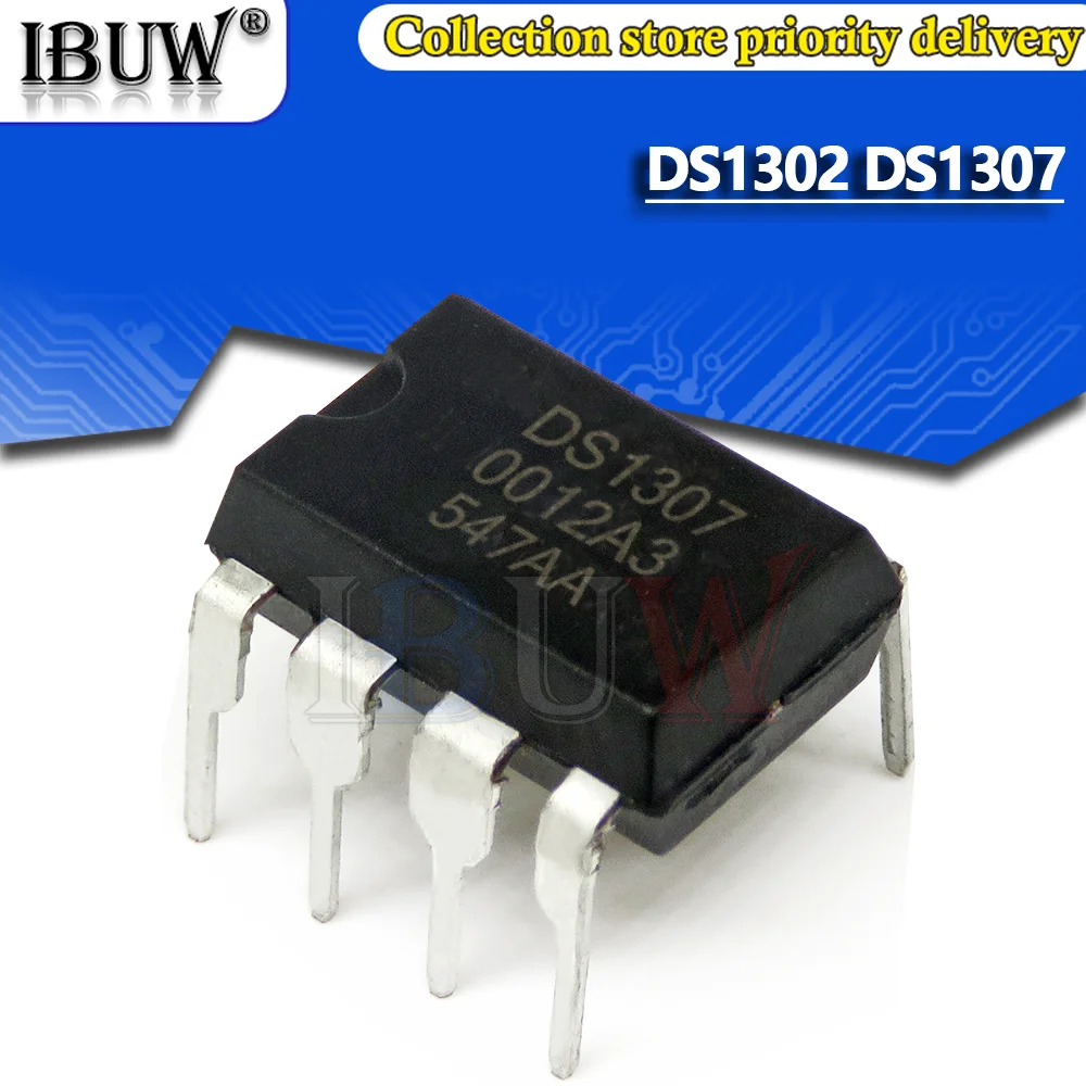 10 шт. чип DS1302N DIP8 DS1302 DIP-8 DS1307 DS1307N для поддержания времени непрерывного заряда -