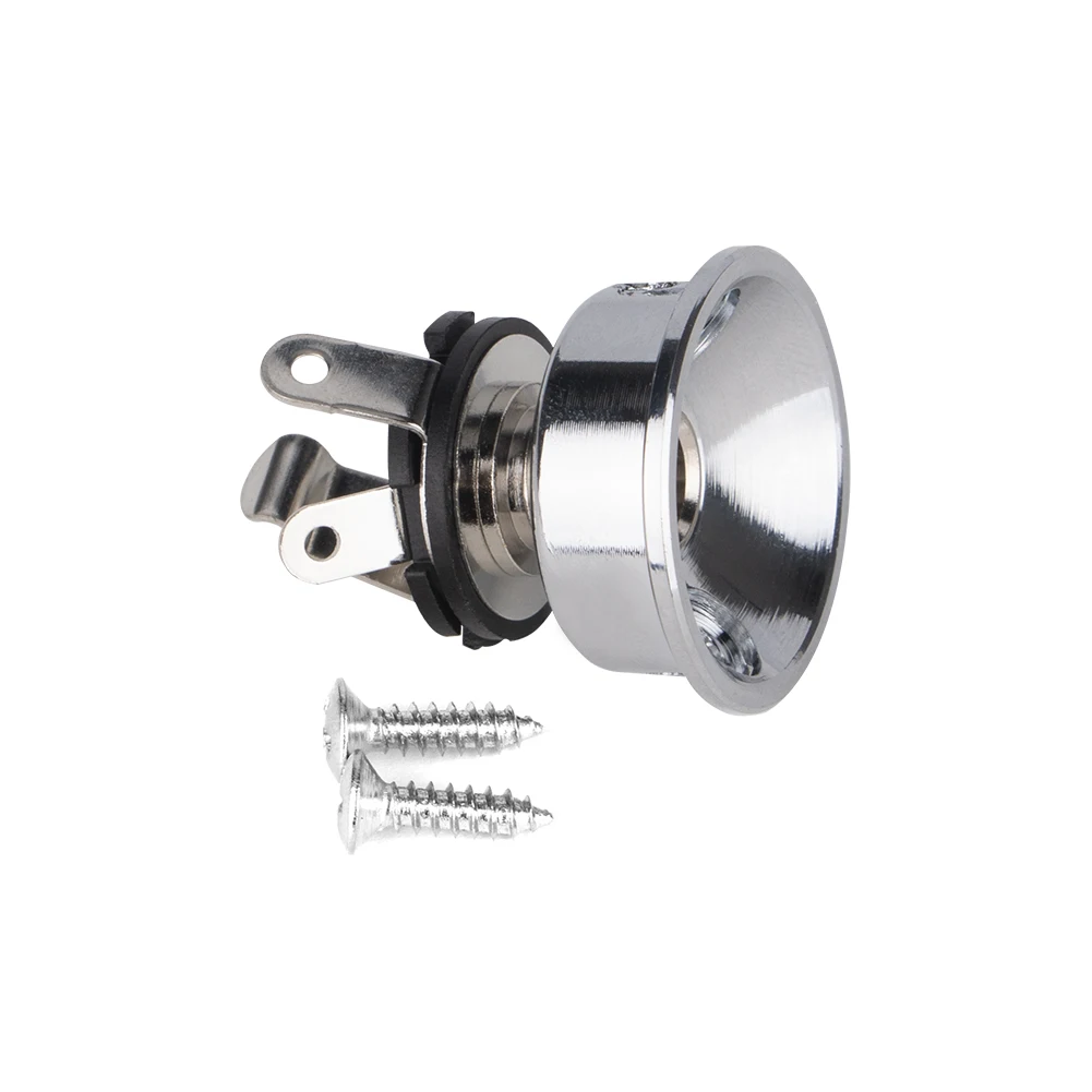 gitarre zubehör 635mm14 jack steckdose ausgang platte für elektrische telecaster gitarre mit montage schrauben free global shipping