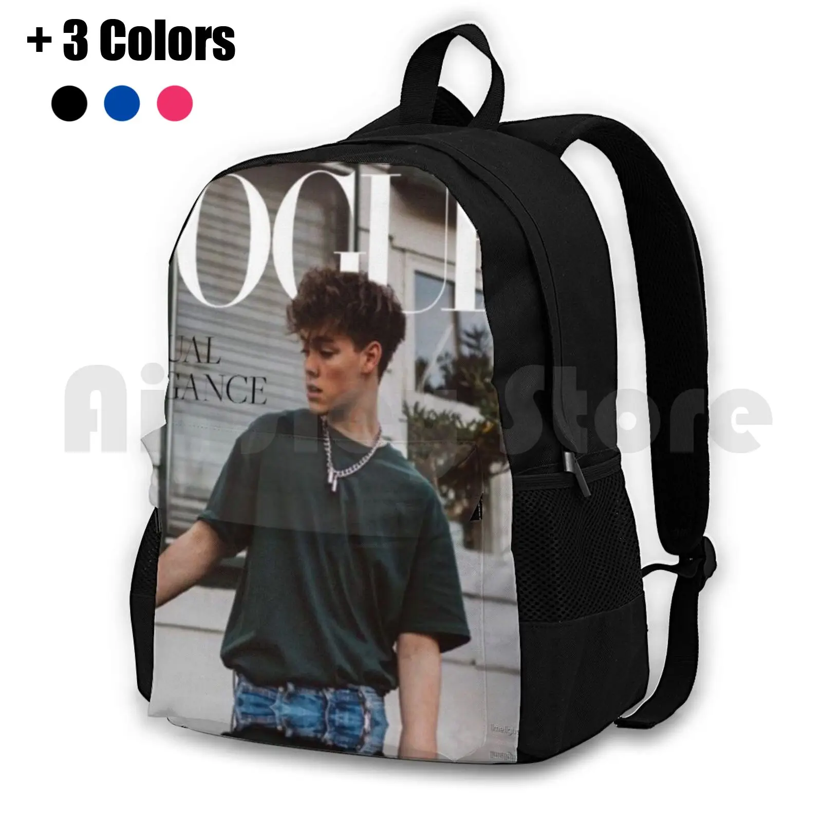 

Zach Herron-Vogue Outdoor Hiking Backpack Waterproof Camping Travel Wdw Whydontwe Whydontwemusic Why Dont We Why Dont We Boys