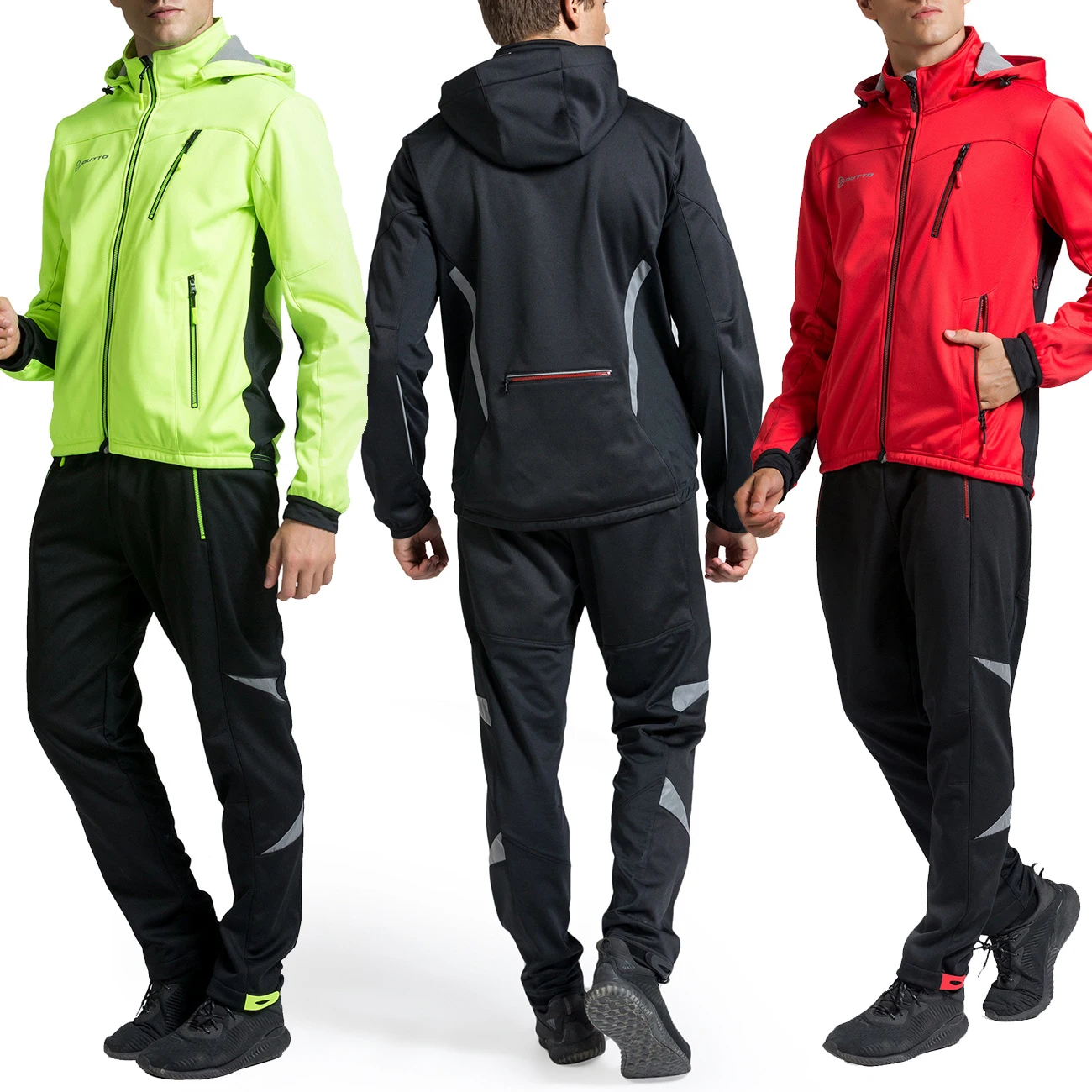 1 комплект ветрозащитная Мужская зимняя Флисовая теплая велосипедная куртка