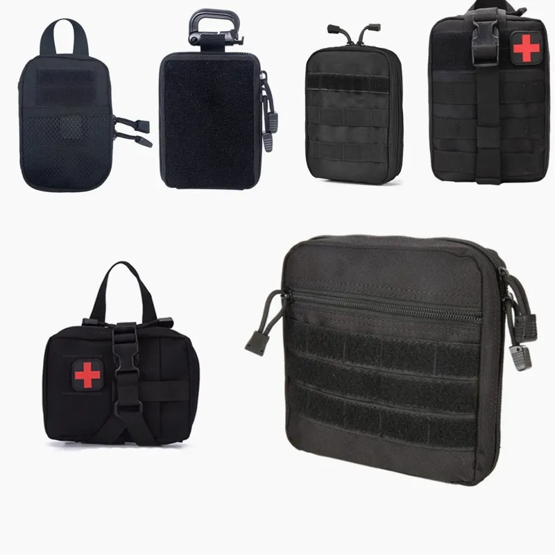 Outdoor Hunting Survival First Aid Bag SOS Pouch Army Tactical Waist Bag Medical Kit Bag Molle Belt Backpack