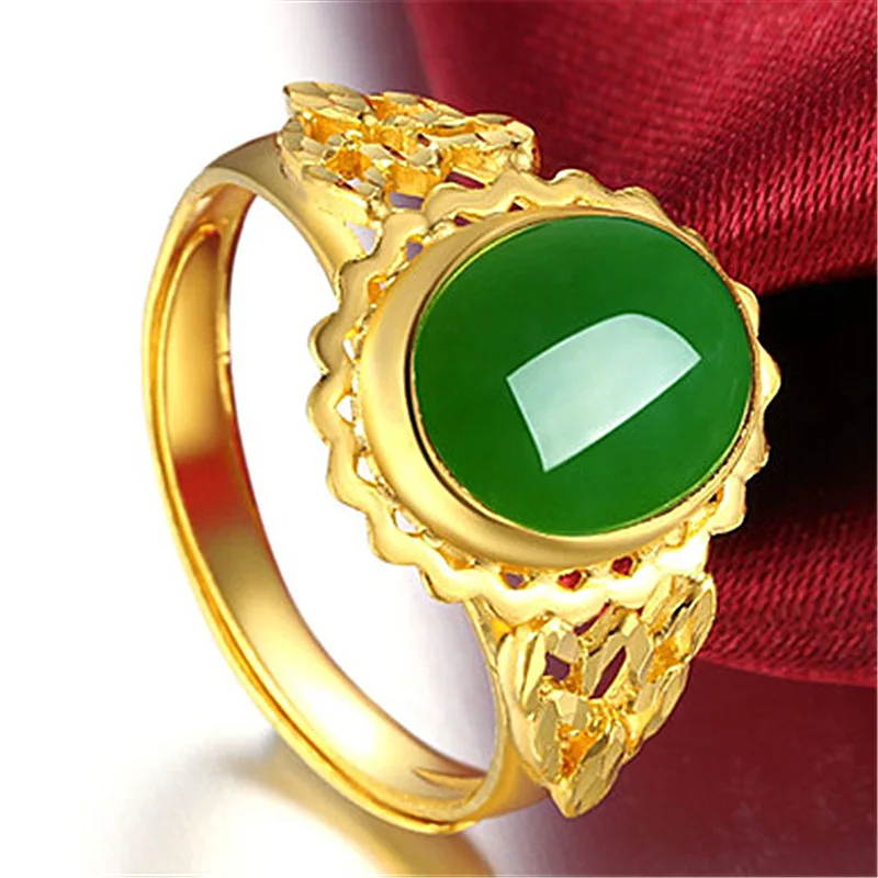 

202 Gold Ring Gold Rectangle Emerald Geometric Design Ladies Anniversary Gift Hollow Hollow
