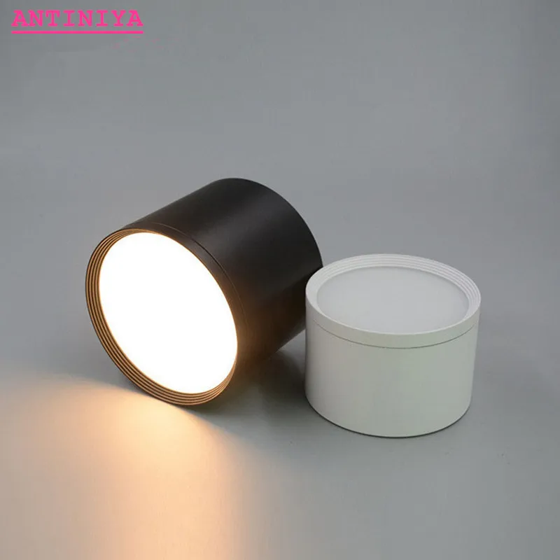 Приглушаемые светодиодные светильники с поверхностным креплением 7 Вт 9 12 15 18