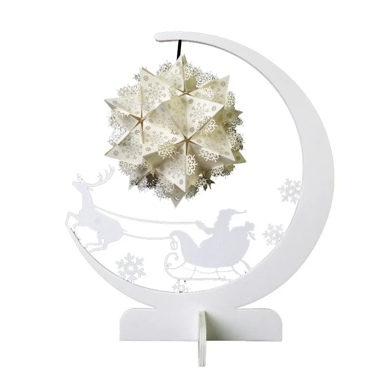 

Originality Led Christmas Home Furnishing Diy Small Night-light Usb Study Small Desk Lamp 3d Three-dimensional Paper Capa-citor