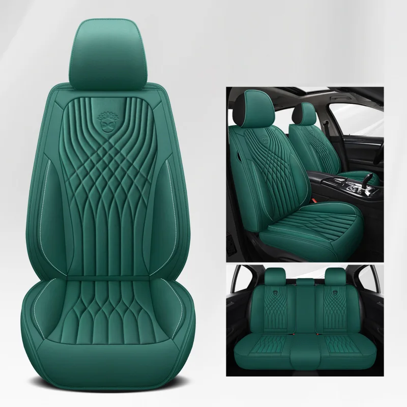 Car Seat Cover Front/Rear Vehicle Cushion Not Moves Universal Pu Leather Pink/Green Non-Slide For Dacia Sandero E7 X45 | Автомобили и