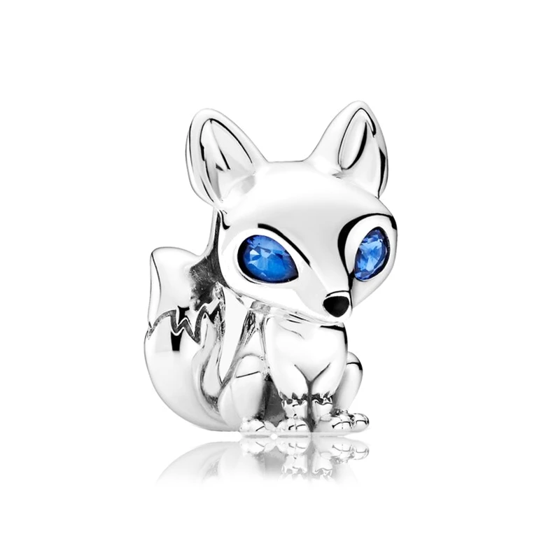 

New Leopard Lion Unicorn Koala Silver Color Zircon Cartoon Animals Beads Fit Original Pandora Charms Bracelet Women Jewelry Gift