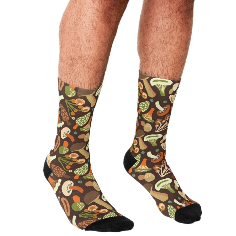 

2021 Men Socks harajuku Ancient sea animals personality Printed Happy hip hop Novelty Skateboard Crew Casual Crazy Socks