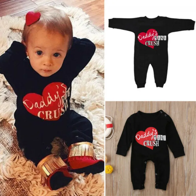 0-2 лет внешней торговли забота комбинезон черный буквы ползать костюм |