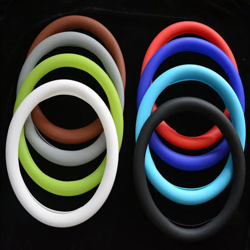 AUTOROWN Мягкий силиконовый чехол на автомобильный руль 4 цвета Противоскользящий