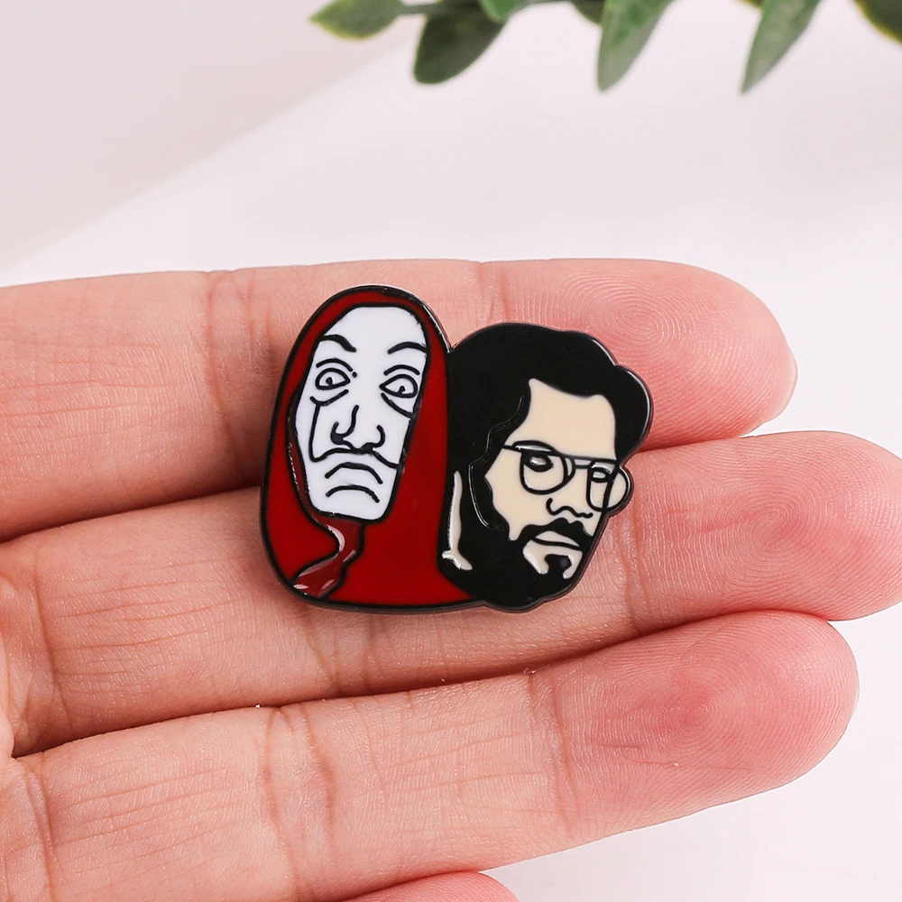 Классический значок с эмалью брошь на пуговицах для влюбленных лацканами из