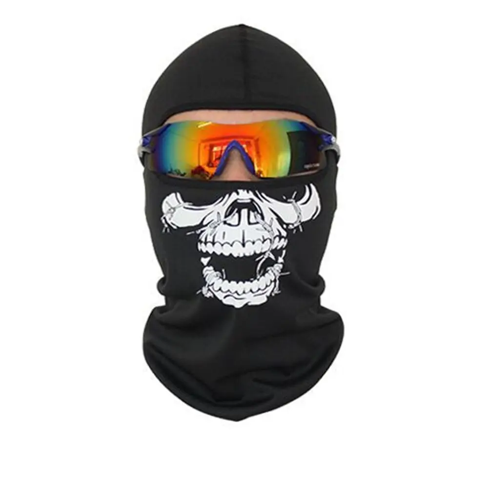 Уличная спортивная мотоциклетная маска с черепом мужская и женская от пыли
