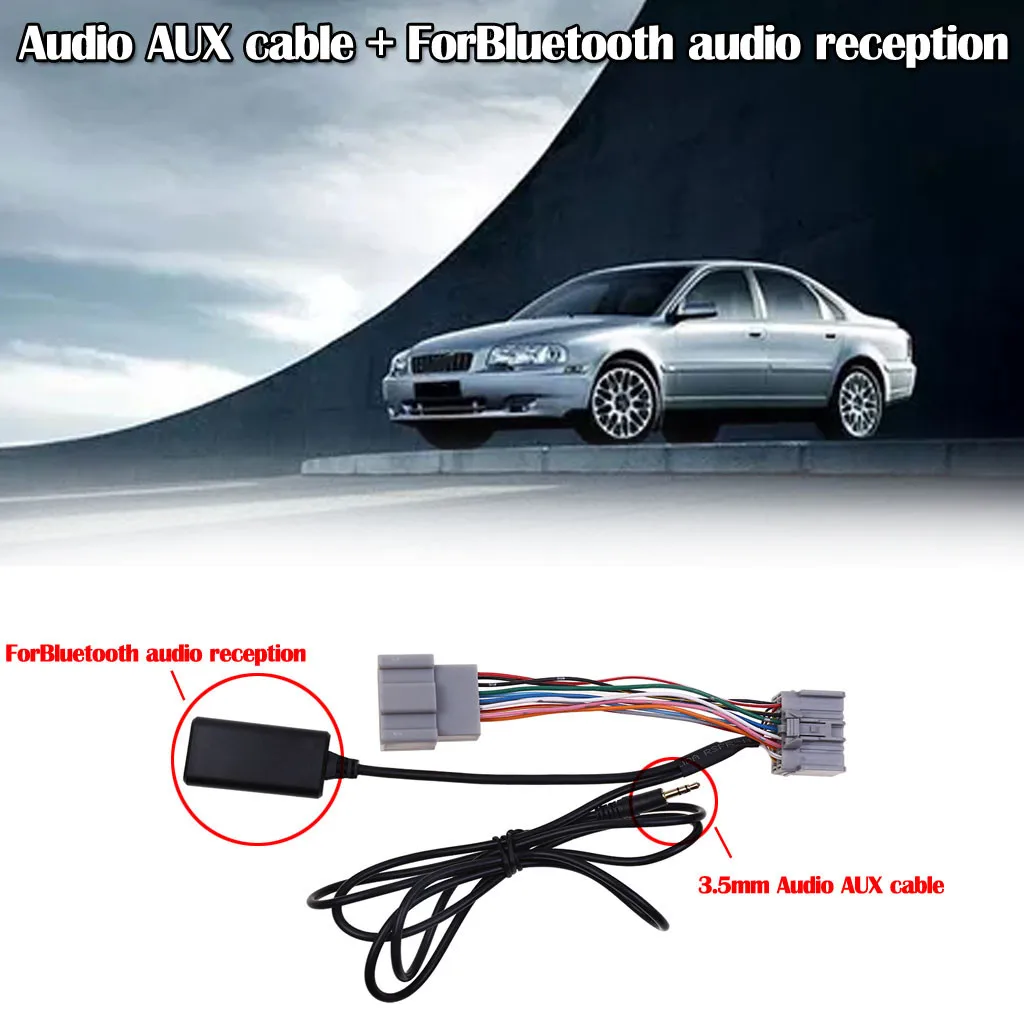 Кабель адаптер AUX 3 5 мм для музыкального BT модуля аудиоадаптер C S V Cx 30 40 50 60 70 Audio Line