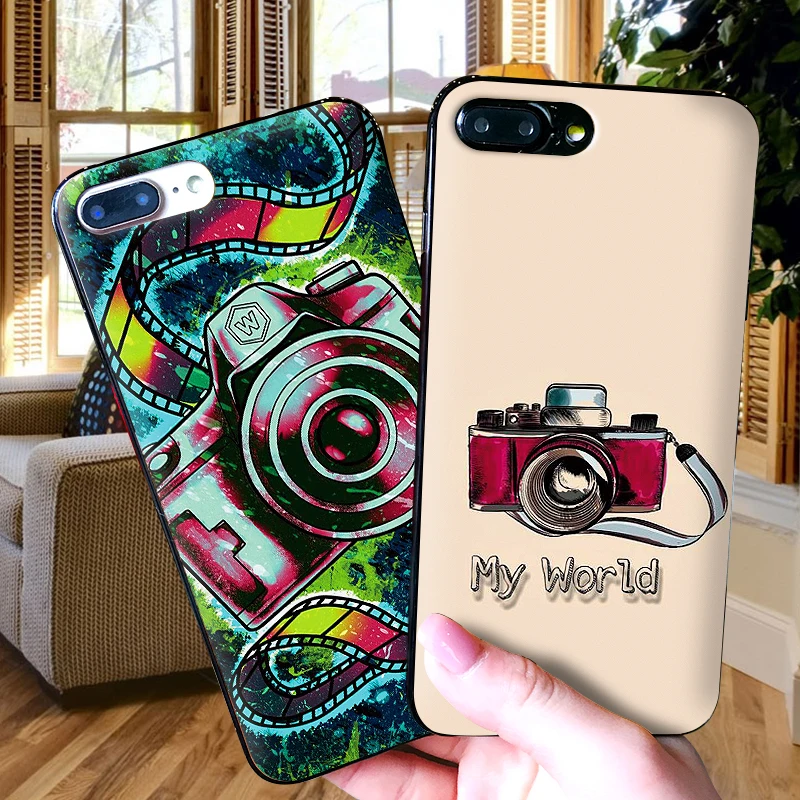 Чехлы для iPhone XR XS Max X 6 6S 7 8 Plus восстановление древних способов камеры Мягкая IMD