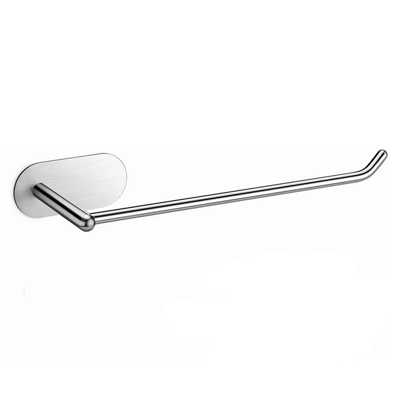 

Держатель для бумажных полотенец с клейкой поверхностью под шкаф, без сверления, настенный Съемный рулон бумажных полотенец для дома