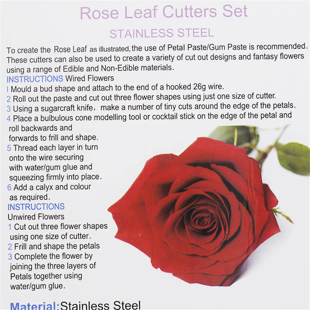 Ремешок для глины форма в виде розовых листьев листья с шипами рисунок резки