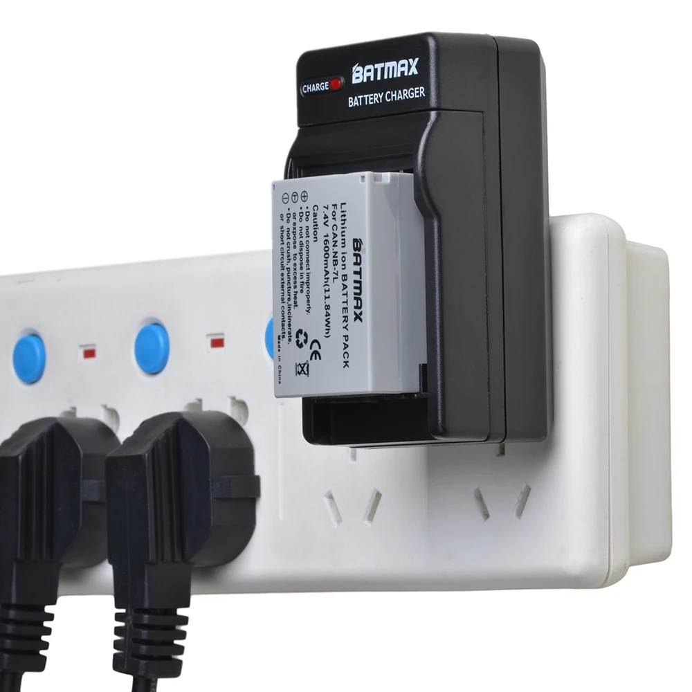 Зарядное устройство Batmax для Canon настенное зарядное с цифровой батареей akku 1600 мАч