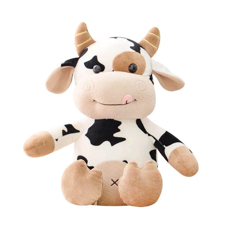 

Cute Animal Milk Cow Plush Doll Big Soft Cartoon Cow Appease Stuffed Toys Pillow for Children Girl Gift Decoration 28inch 70cm