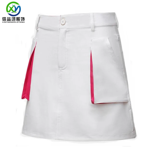 

Black dry tall waist women's golf skirts, with two big pockets/ms