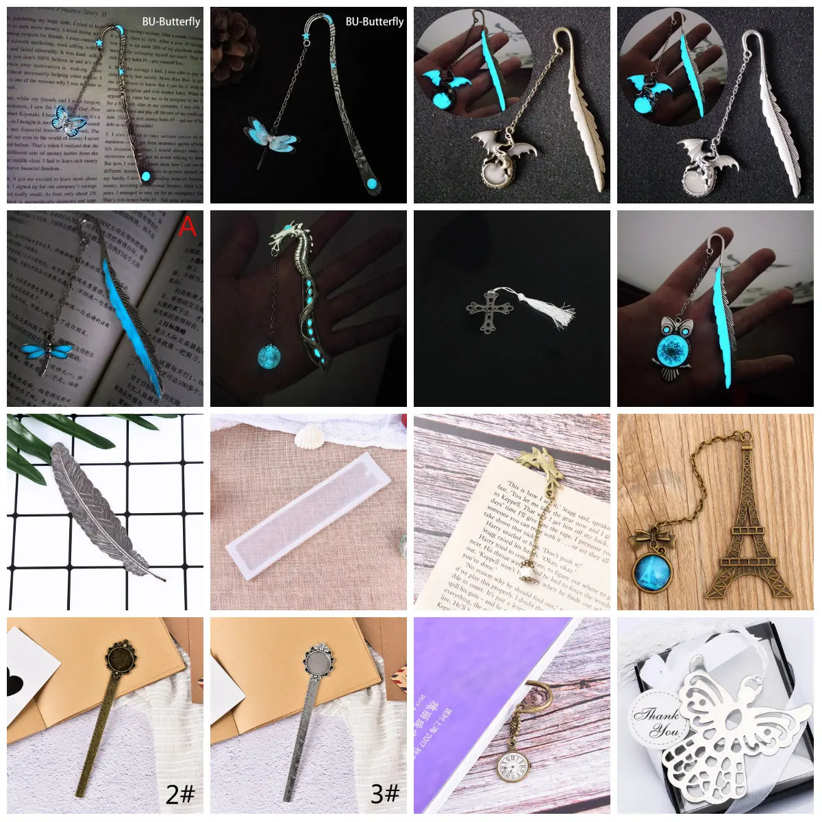 

Retro Cute Animals Dragon Owl Butterfly Flower Design Metal Bookmark For Books School Students Vintage Bookarks Beautiful Gift